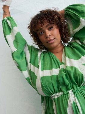 Osei Duro Bating Dress in Mangrove